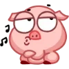 Стикер 33 Свинка Винки - Winky pig emoji