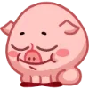 Стикер 4 Свинка Винки - Winky pig emoji