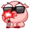 Стикер 39 Свинка Винки - Winky pig emoji
