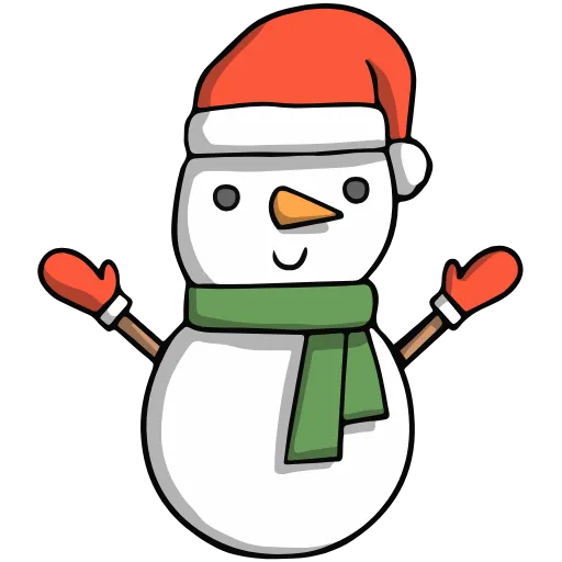 Стикер 45 ❄️❄️❄️Winter emoji - новогодний анимированный пак