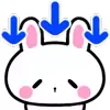 Стикер 47 👋 Winter Bunny - зимний зайчик