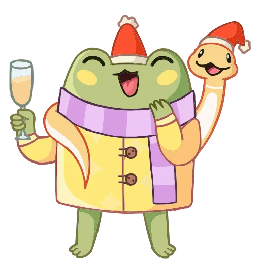 🥂 Эмодзи «Зимний Хоппер» для Telegram