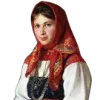 Стикер 36 Зимняя Русская Сказка