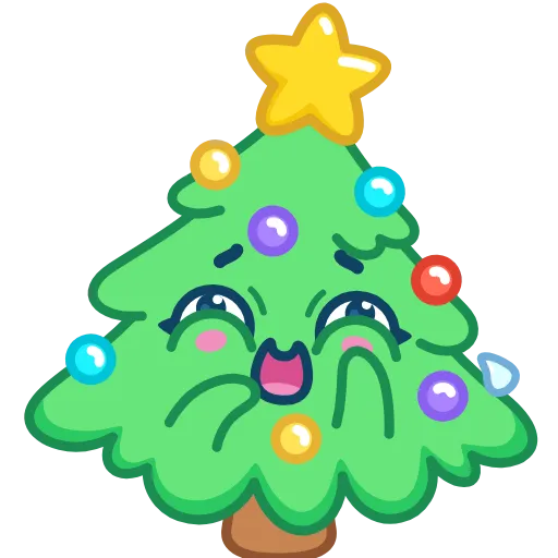 Стикер 16 🎄 Ёлочка - xmas tree