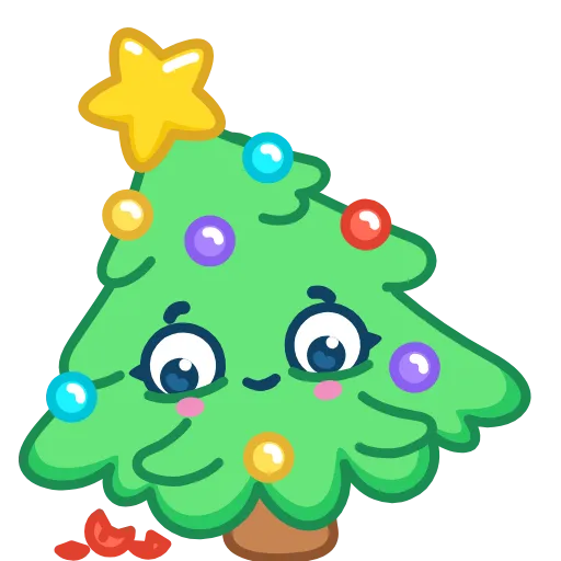 Стикер 5 🎄 Ёлочка - xmas tree