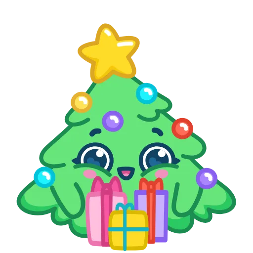 Стикер 12 🎄 Ёлочка - xmas tree