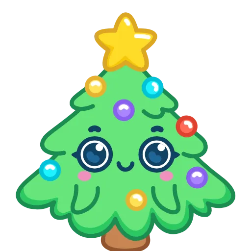 Стикер 18 🎄 Ёлочка - xmas tree