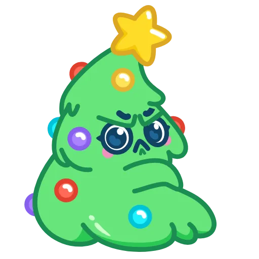 Стикер 13 🎄 Ёлочка - xmas tree