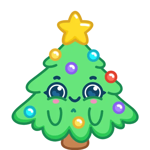 Стикер 22 🎄 Ёлочка - xmas tree