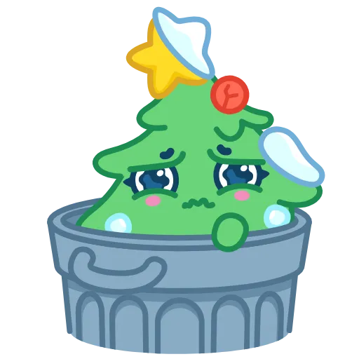Стикер 15 🎄 Ёлочка - xmas tree