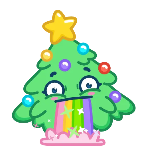 Стикер 20 🎄 Ёлочка - xmas tree