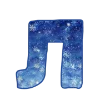 〰 Эмодзи «Зимние буквы» для Telegram