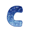 〰 Эмодзи «Зимние буквы» для Telegram