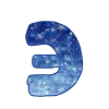 〰 Эмодзи «Зимние буквы» для Telegram