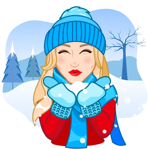 ❄️ Стикер «Зимняя история» для Telegram