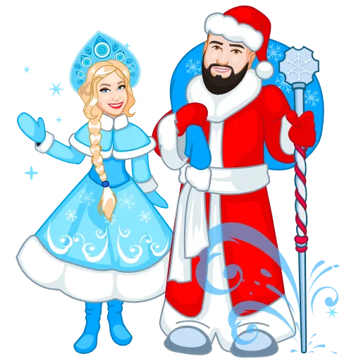 🎅 Стикер «Зимняя история» для Telegram