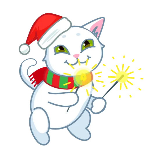 🐈 Стикер «Зимняя история» для Telegram