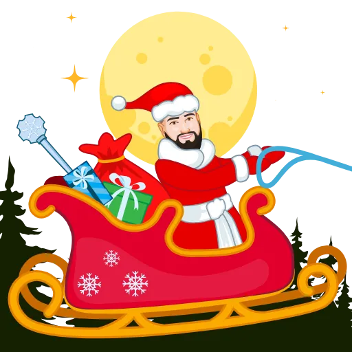 🎅 Стикер «Зимняя история» для Telegram