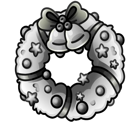 Стикер 44 Winter Wreath