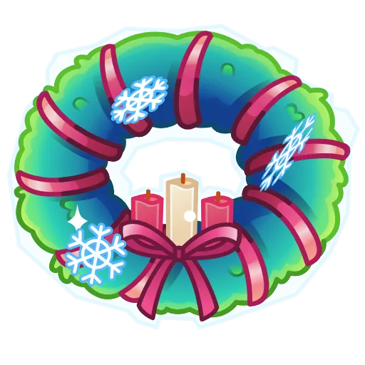 Стикер 4 Winter Wreath