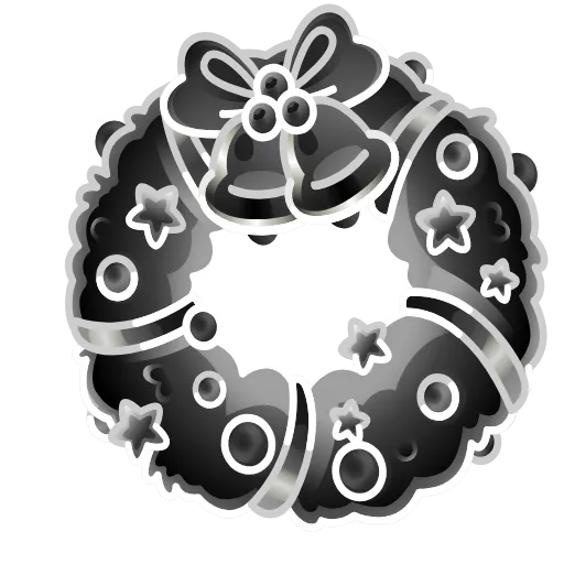 Стикер 57 Winter Wreath