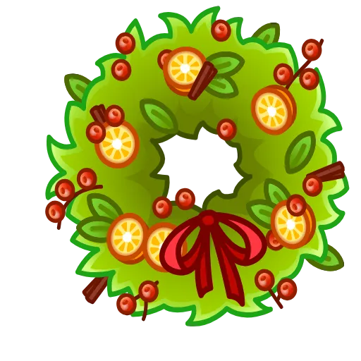 Стикер 22 Winter Wreath