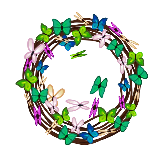Стикер 24 Winter Wreath