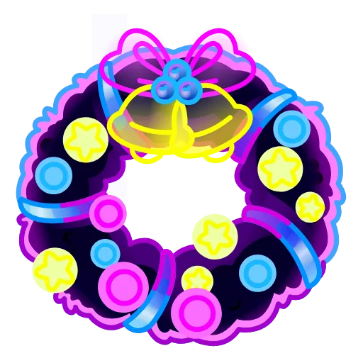 Стикер 9 Winter Wreath