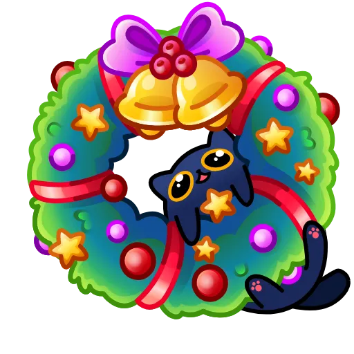 Стикер 6 Winter Wreath