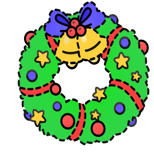Стикер 54 Winter Wreath