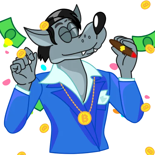 🥳 Эмодзи «Wolf» для Telegram