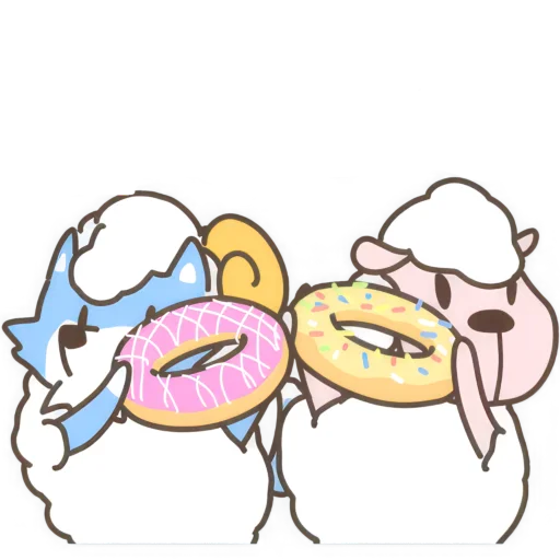 🍩 Стикер «Волк и Овечки» для Telegram