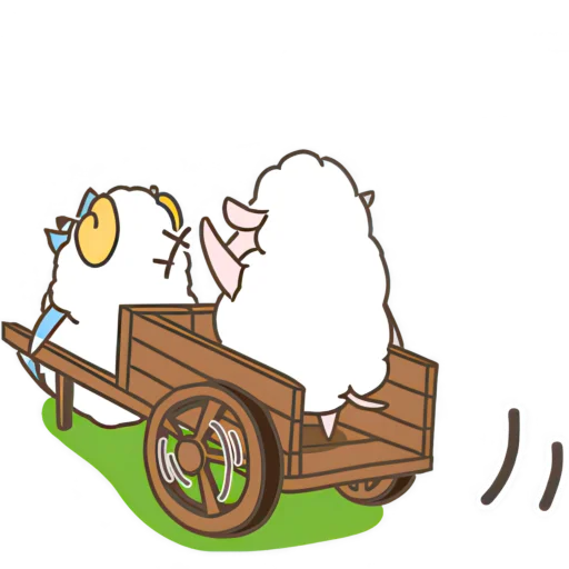 🚗 Стикер «Волк и Овечки» для Telegram