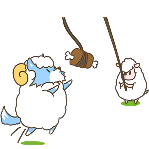 🍖 Стикер «Волк и Овечки» для Telegram