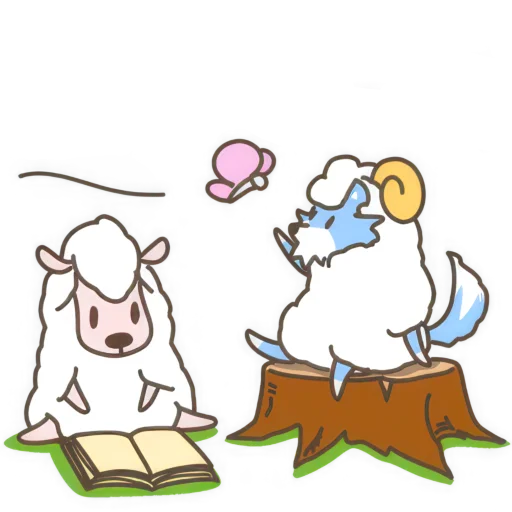 🦋 Стикер «Волк и Овечки» для Telegram