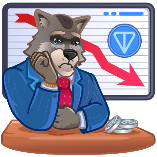 📉 Стикер «Wolfs» для Telegram