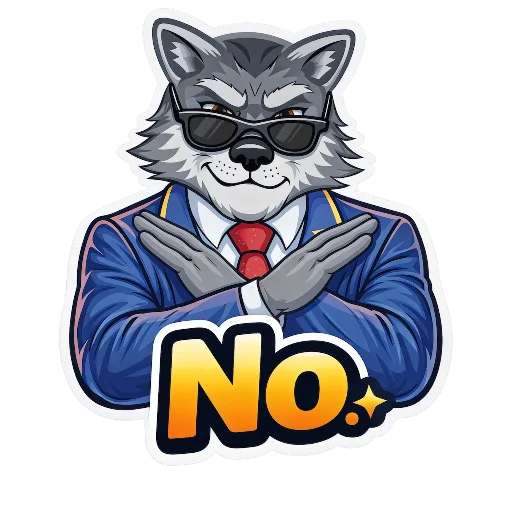 👎 Стикер «Wolfs» для Telegram