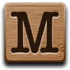 ♥ Эмодзи «Буквы в виде дощечек» для Telegram