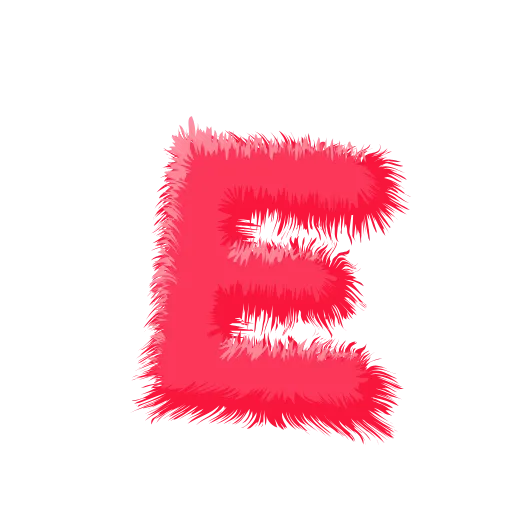Стикер 6 Wool Letters Melon