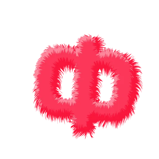 Стикер 21 Wool Letters Melon
