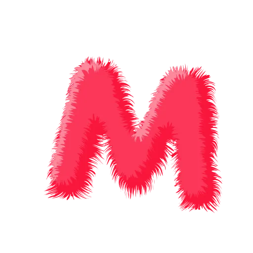 Стикер 13 Wool Letters Melon