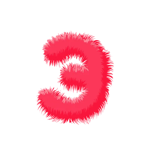 Стикер 30 Wool Letters Melon