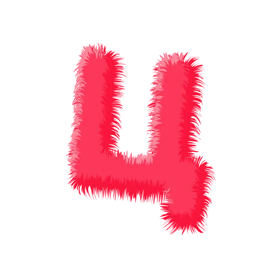 Стикер 23 Wool Letters Melon