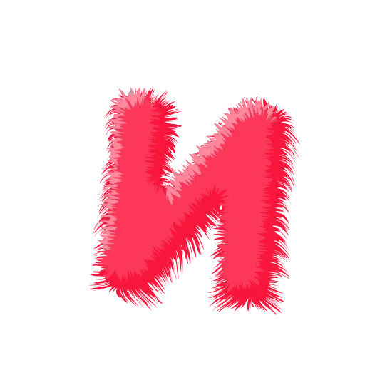Стикер 10 Wool Letters Melon