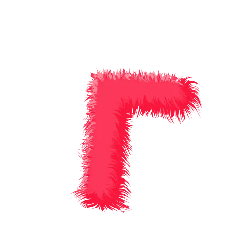 Стикер 4 Wool Letters Melon