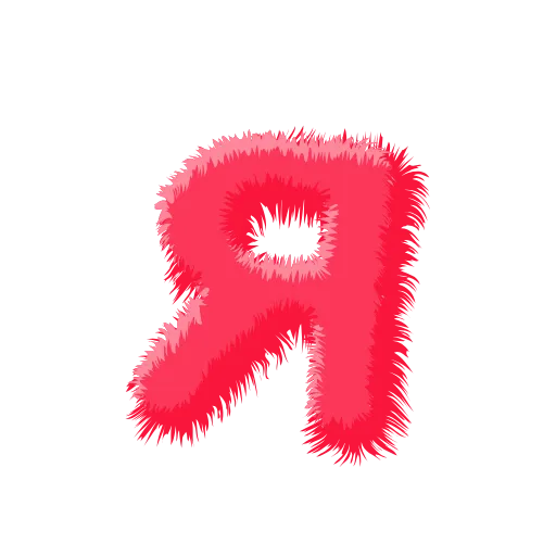 Стикер 32 Wool Letters Melon