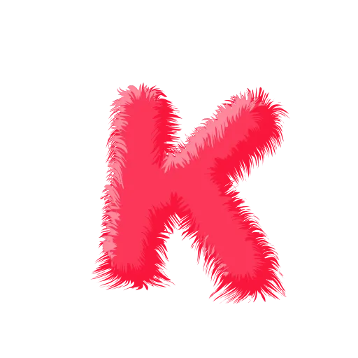 Стикер 12 Wool Letters Melon
