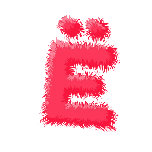 Стикер 7 Wool Letters Melon