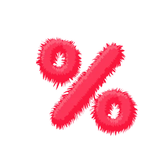 Стикер 61 Wool Letters Melon