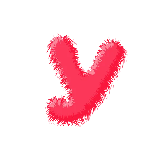 Стикер 20 Wool Letters Melon